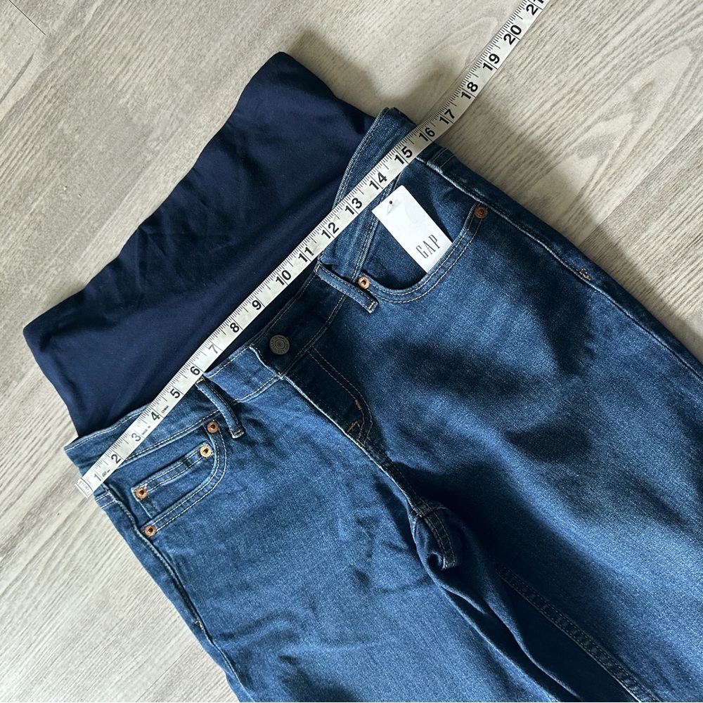 NWT Gap Maternity Blue Jeans 28/6 Long - Picture 7 of 9
